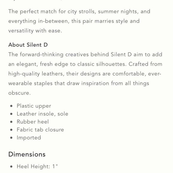 NIB Silent D ankle strap sandals. 36 ( 6 ) - Picture 5 of 5